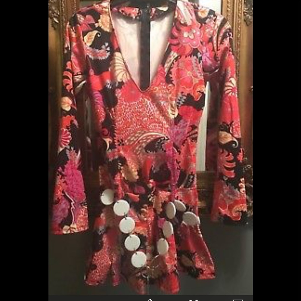 Hippie Boho Or Disco tunic dress or Halloween
